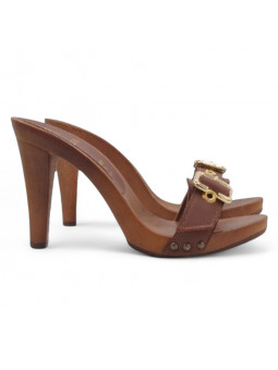 Damenclogs mit Lederriemen...