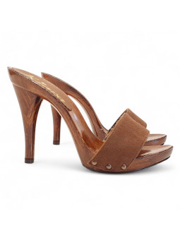 ZUECOS DE GAMUZA MARRON...