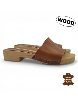 Handcrafted clogs with...