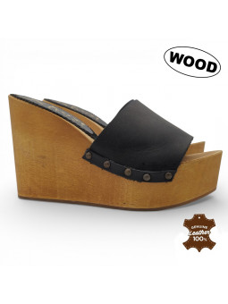 Sandalo a Zeppa in pelle...