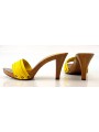 Confortable heel clog woman YELLOOW K6101
