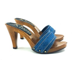 K6101 DENIM-ZOCCOLO TACCO 9 CM