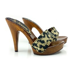 ZOCCOLI  LEOPARD TACCO Tacco 11 cm