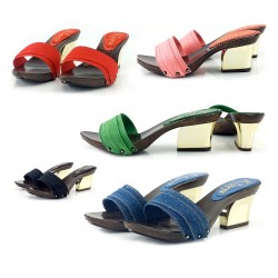 ZOCCOLI CON TACCO ORO-K28201