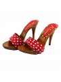 Lady  Clogs  Pois Red