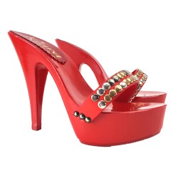 ZOCCOLI BORCHIATI LACCATI ROSSI