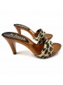 HOLZSCHUHE  LEOPARD 9 CM