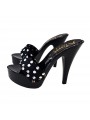 ZUECO DE TACON CON PLATAFORMA NEGRO-K9501