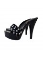 ZUECO DE TACON CON PLATAFORMA NEGRO-K9501