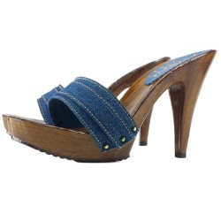 ZOCCOLI  DENIM TACCO Tacco 11 cm