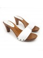 BEQUEME HOLZSCHUHE BIANCO