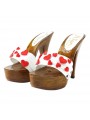 WOMAN HEEL 13 CLOGS - WHITE