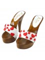 WOMAN HEEL 13 CLOGS - WHITE