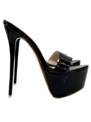 SABOT SEX NOIR TALON 17 CM