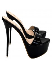 SABOT SEX NOIR TALON 17 CM