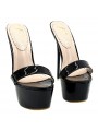 SABOT SEX NOIR TALON 17 CM