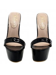 SABOT SEX NOIR TALON 17 CM