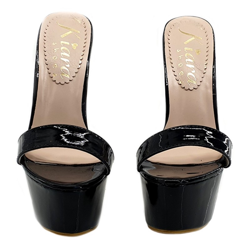 SABOT SEX NOIR TALON 17 CM