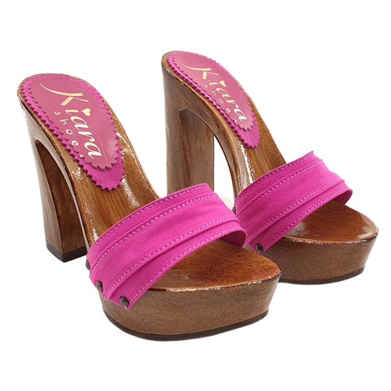 ZOCCOLO FUXIA CON TACCO COMODO