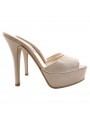 SABOT EN CUERO BEIGE REAL HASTA EL N ° 42