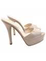 BEIGE GENUINE LEATHER SANDALS SIZE UP TO 42