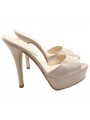 SABOT EN CUERO BEIGE REAL HASTA EL N ° 42