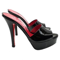 SABOT IN VERNICE NERA FINO AL N° 42