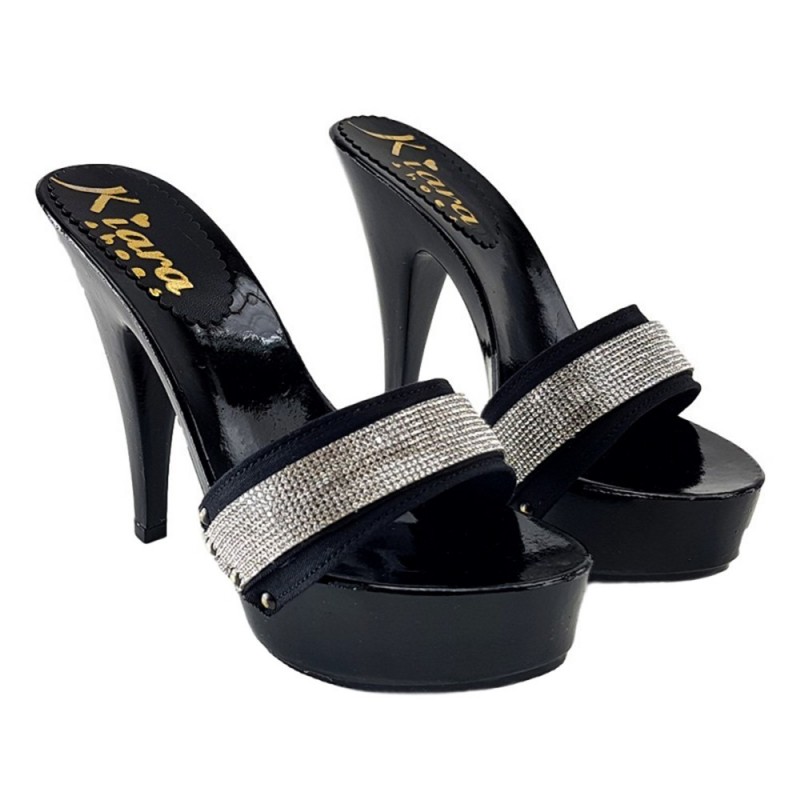 SABOT NOIR STRASS-K95011 NERO