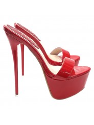 ZOCCOLI ROSSI TACCO 17 CM NUM. FINO AL 44