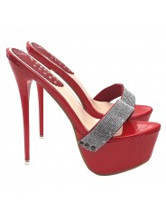 HIGH RED STILETTO WITH PASTE SIZE UP TO 44