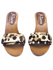 ANIMALIER HEEL CLOGS