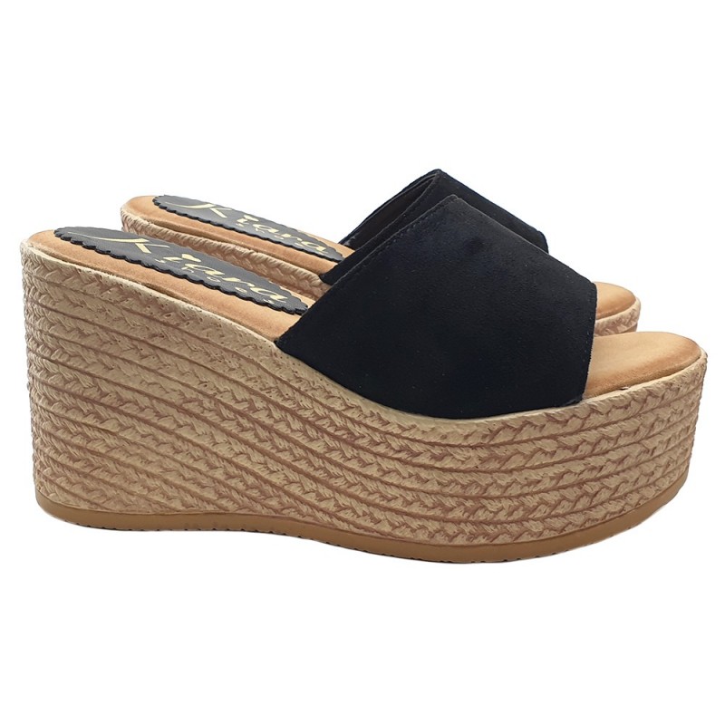 WEDGES IN SYNTHETIC SUEDE