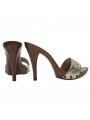 SABOT EN CUIR DORE'