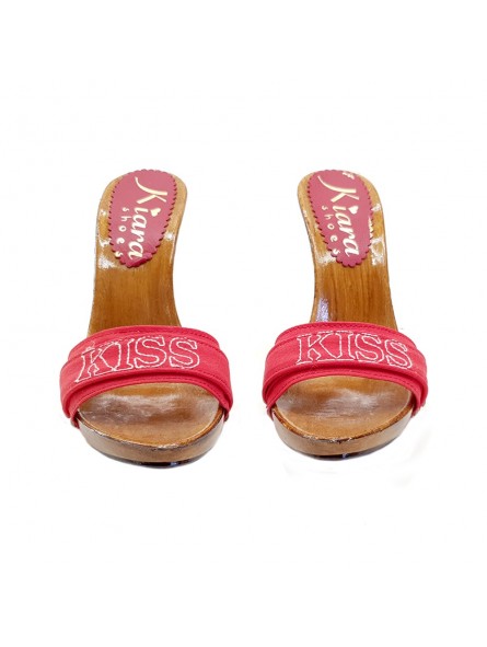 CUSTOMIZED RED CLOGS