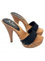 SABOTS NOIRS CLOUTÉS TALON 13 SABOTS NOIRS CLOUTÉS TALON 13