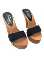 SABOTS NOIRS CLOUTÉS TALON 13 SABOTS NOIRS CLOUTÉS TALON 13