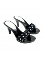SABOT NOIR AVEC POIS TALON 9