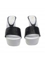 ZOCCOLI CON FASCIA NERA IN PELLE NAPLAK TACCO 13