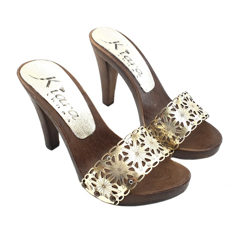 WOMEN'S GOLDEN CLOGS HEEL 11