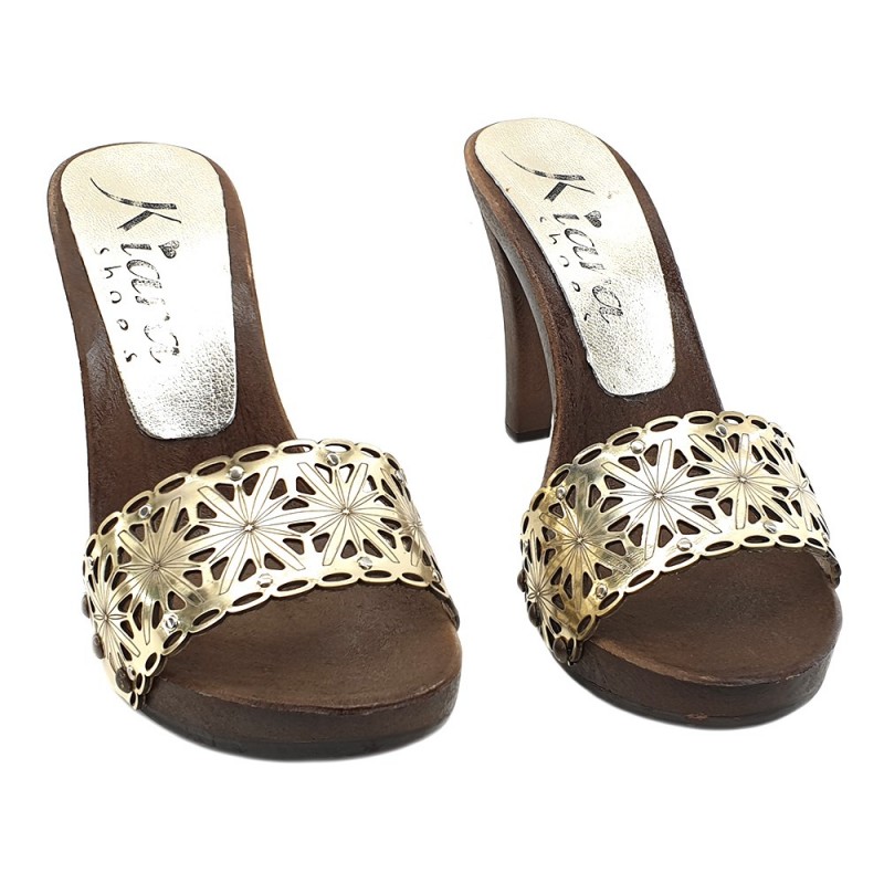 WOMEN'S GOLDEN CLOGS HEEL 11