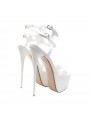 HIGH STILETTO IN WHITE PATENT LEATHER SIZE UP TO 44