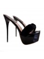 ZUECO NEGROS CON PIEL TACON 17