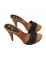 ZUECOS NEGROS DE CUERO TACON 11 COMODO