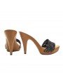 ZUECOS NEGROS DE CUERO TACON 11 COMODO