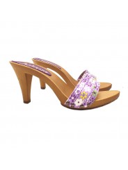 PURPLE CLOGS SPRING STYLE HEEL 9