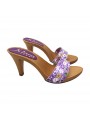 PURPLE CLOGS SPRING STYLE HEEL 9 PURPLE CLOGS SPRING STYLE HEEL 9