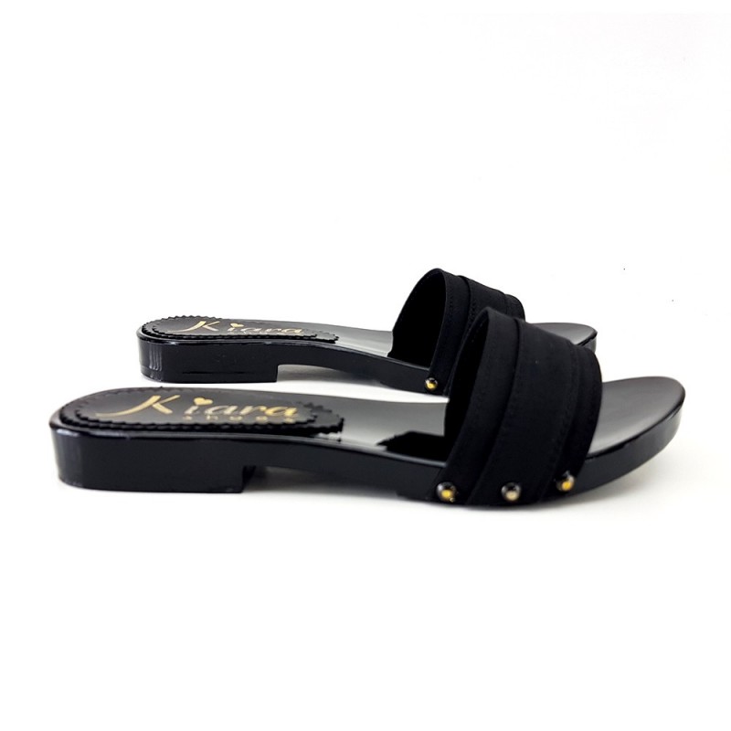CLOGS LOW BLACK-MADE IN ITALY