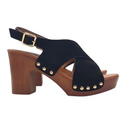 DAMENSANDALEN IN SYNTHETIC SUEDE HEEL 9