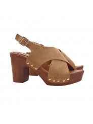 SANDALI DA DONNA TACCO 9 CM FASCIA INCROCIATA