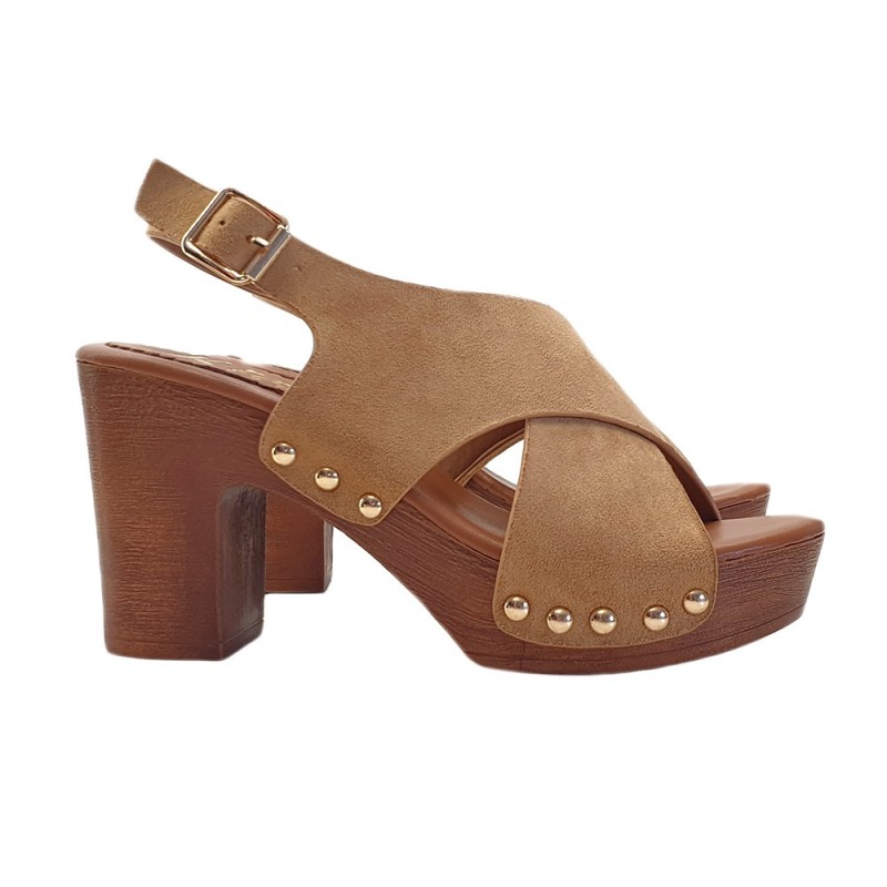 SANDALI DA DONNA TACCO 9 CM FASCIA INCROCIATA